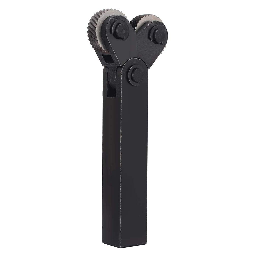 Opaltool Rändelrad-Set, Stahl, Doppelrad, schräge Zähne, Lineares Rändelrad, diagonal, 0,5mm, 1 mm,
