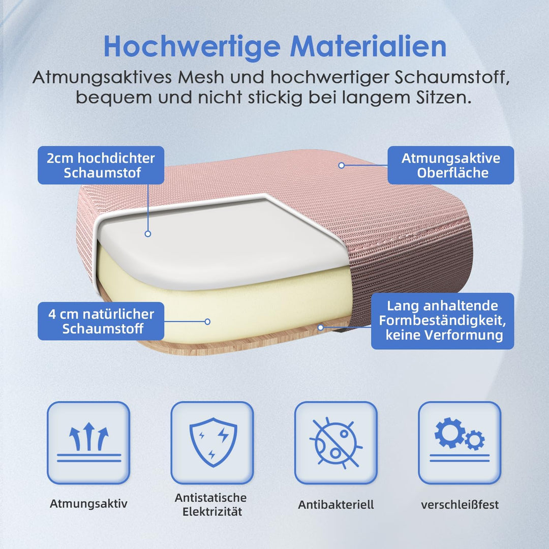 Hinonde Bürostuhl, Bürostuhl Ergonomisch,Höhenverstellbare Bürostühle,Drehstuhl mit Lendenwirbelstüt