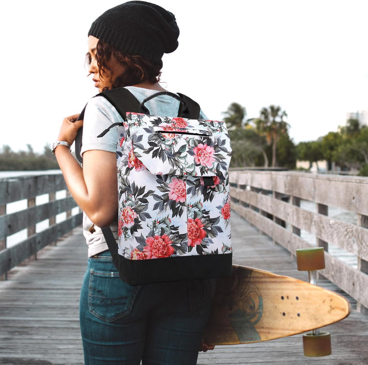 TANTOMI Rucksack Damen Tagesrucksäcke mit Laptopfach & Anti Diebstahl Tasche Reiserucksack Damen Lap