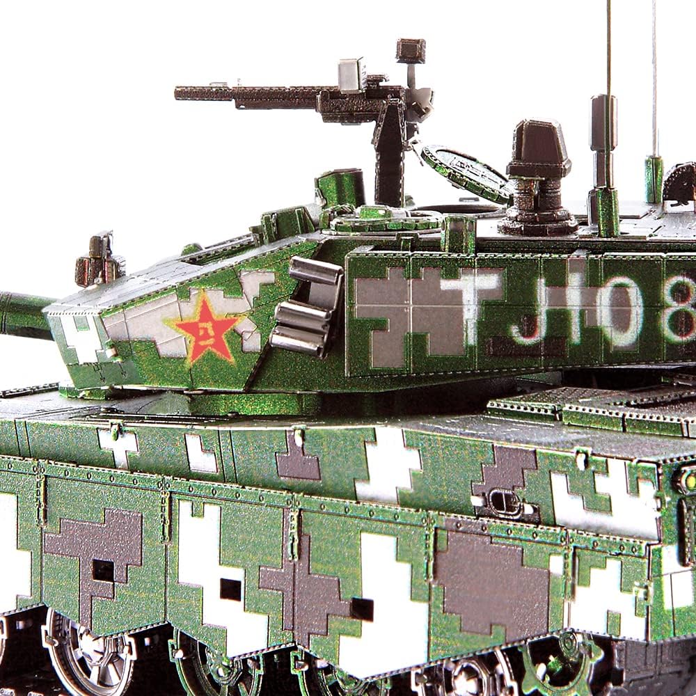 Piececool 3D Puzzle Metall, Tank für Modellbausatz Erwachsene, 3D-Puzzles zu Bauen, BAU, Bastel-Kits