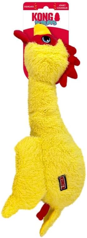 KONG Scruffs Hundespielzeug aus Plüsch, Huhn, sortiert, Huhn