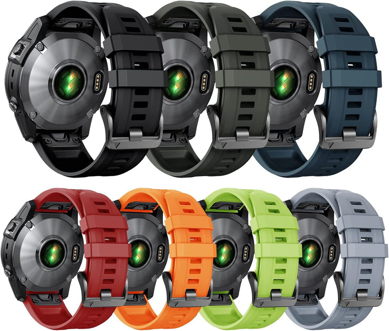 ANBEST Armband für Garmin Fenix 7X Pro/6X Pro/Fenix 5X Armband, 26mm Schnelle Passform Ersatzarmband