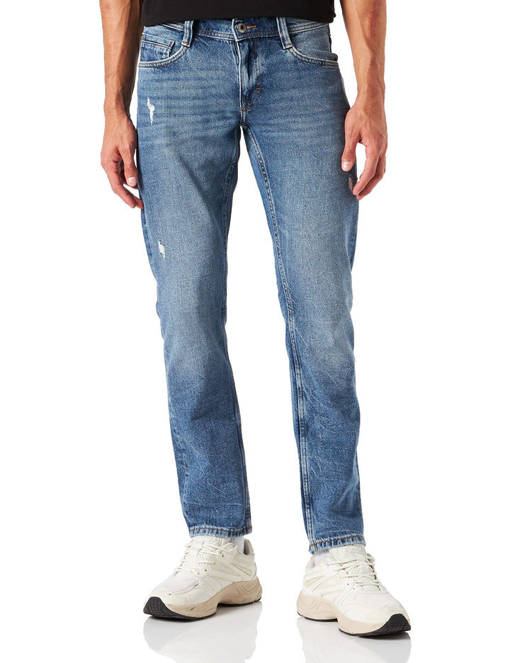 MUSTANG Herren Oregon Tapered Jeans 35W / 34L Mittelblau 684, 35W / 34L Mittelblau 684