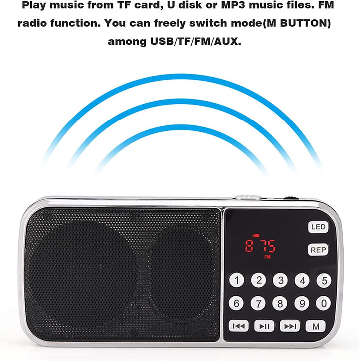 Tragbares Digitales Audio, Lautsprecher LED-Taschenlampe Unterstützung CD-Player Diskman Music Playe