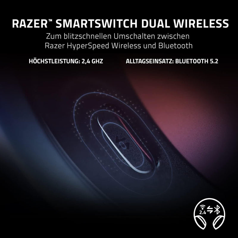 Razer Barracuda - Kabelloses Multiplattform-Headset für Gaming und Mobile Geräte (SmartSwitch Dual W