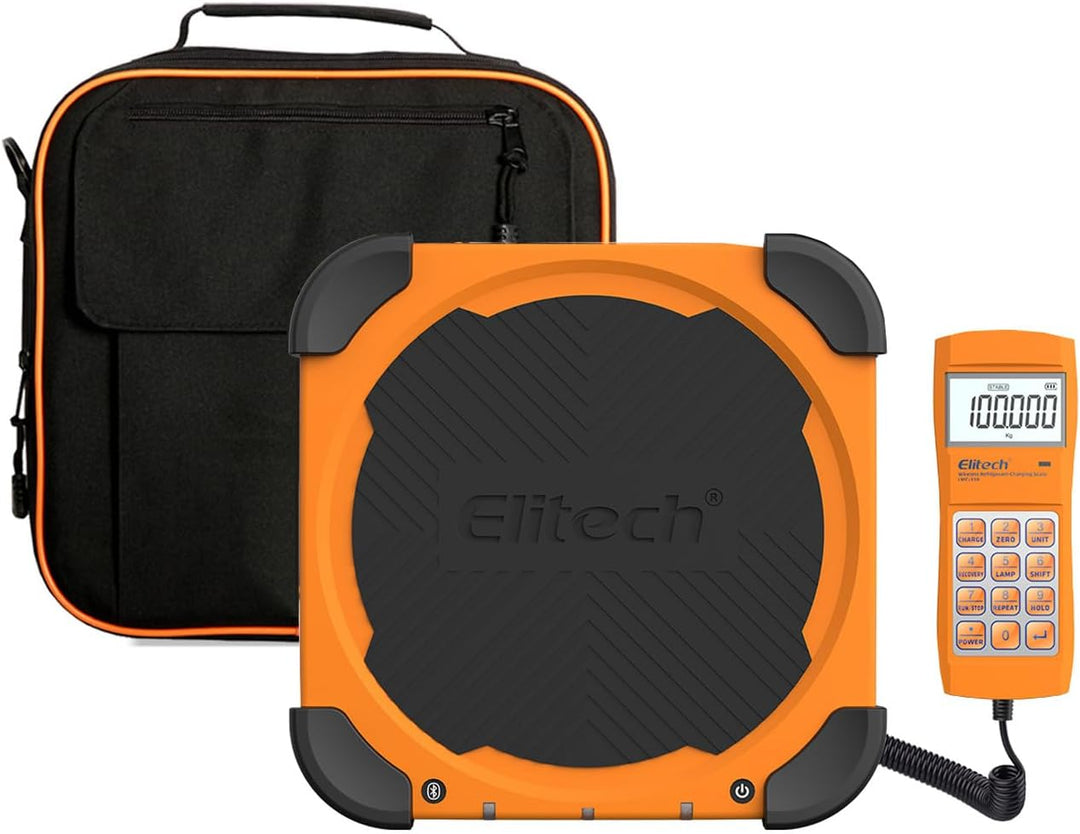 Elitech Elektronische Kältemittelwaage,100KG Kältemittel-Füllwaage,Digitale Gewichtswaage für HVAC u