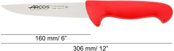 Arcos Fleischermesser aus Nitrum Edelstahl mit 200 mm Klinge - Professionelles Küchenmesser für Flei