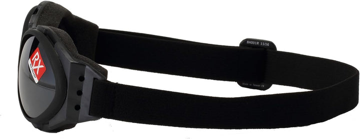 Bobster-Weitwinkel-Brillen, Schwarz Rahmen/Bernstein Objektiv, One Size Black Frame/Smoked Reflectiv
