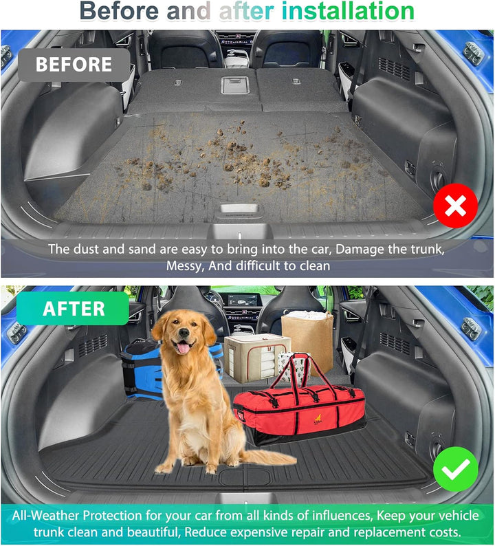 [3 Stück] GAFAT Ki-a EV6 / GT/GT Line 2021-2024 2025 Kofferraummatte, EV6 2023 Kofferraumwanne EV6 M