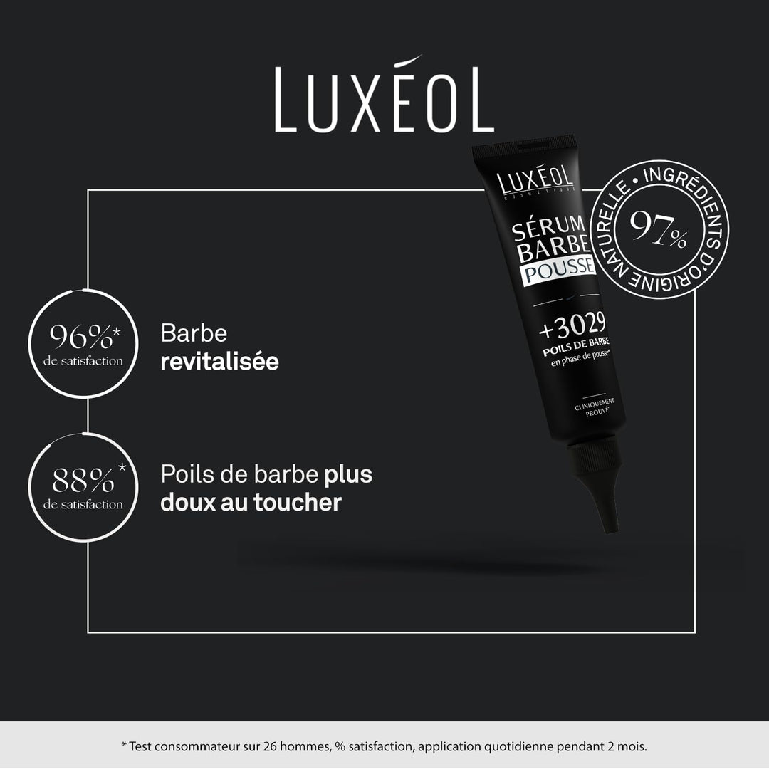 LUXÉOL - Serum für Bartwachstum – Dichte & Dicke – hilft beim Bartwachstum & Verbesserung der Haare
