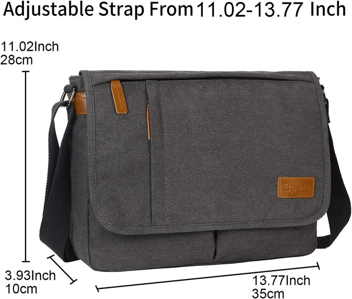 Estarer Umhängetasche Schultertasche Laptoptasche 14 Zoll für Schule Uni Freizeit Job mit Laptopfach