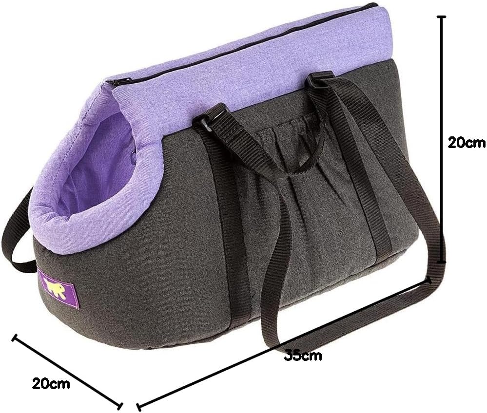 Ferplast Hundetasche BORSELLO, Hundebox, Transportbox Katze, verstellbare Griffe, Sicherheitsgurt, w