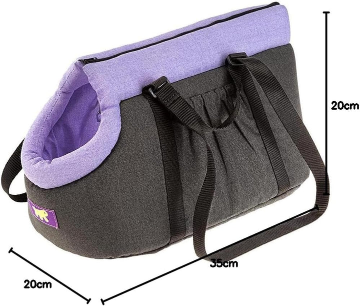Ferplast Hundetasche BORSELLO, Hundebox, Transportbox Katze, verstellbare Griffe, Sicherheitsgurt, w