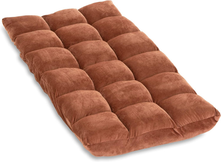 Nexos Trading Relax-Lounger 53x52x60cm braun Bodensofa verstellbar Relax-Sofa Bodenstuhl Jugendsesse