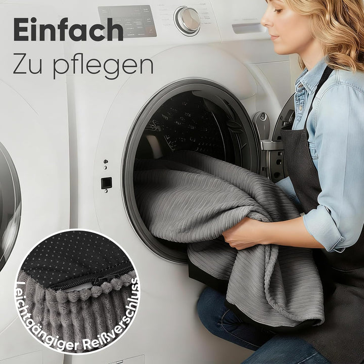 FUKUMARU Katzensofa Bett, Corduroy Gemütliches Katzenbett für drinnen mit abnehmbarem waschbarem Bez