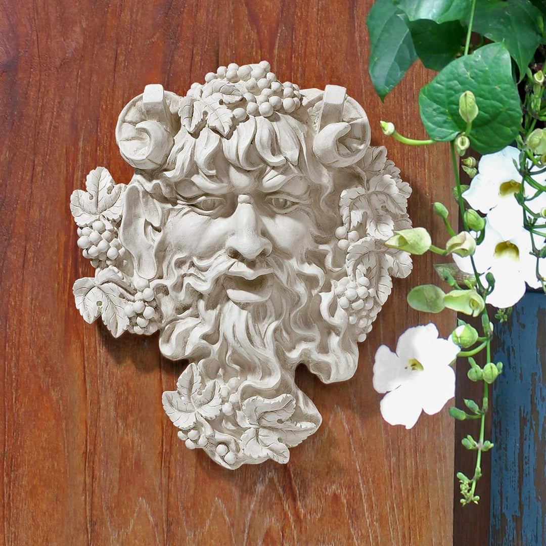 Design Toscano Bacchus, Gott des Weines: Blattmaske, Wandskulptur 1er-Set, 1er-Set