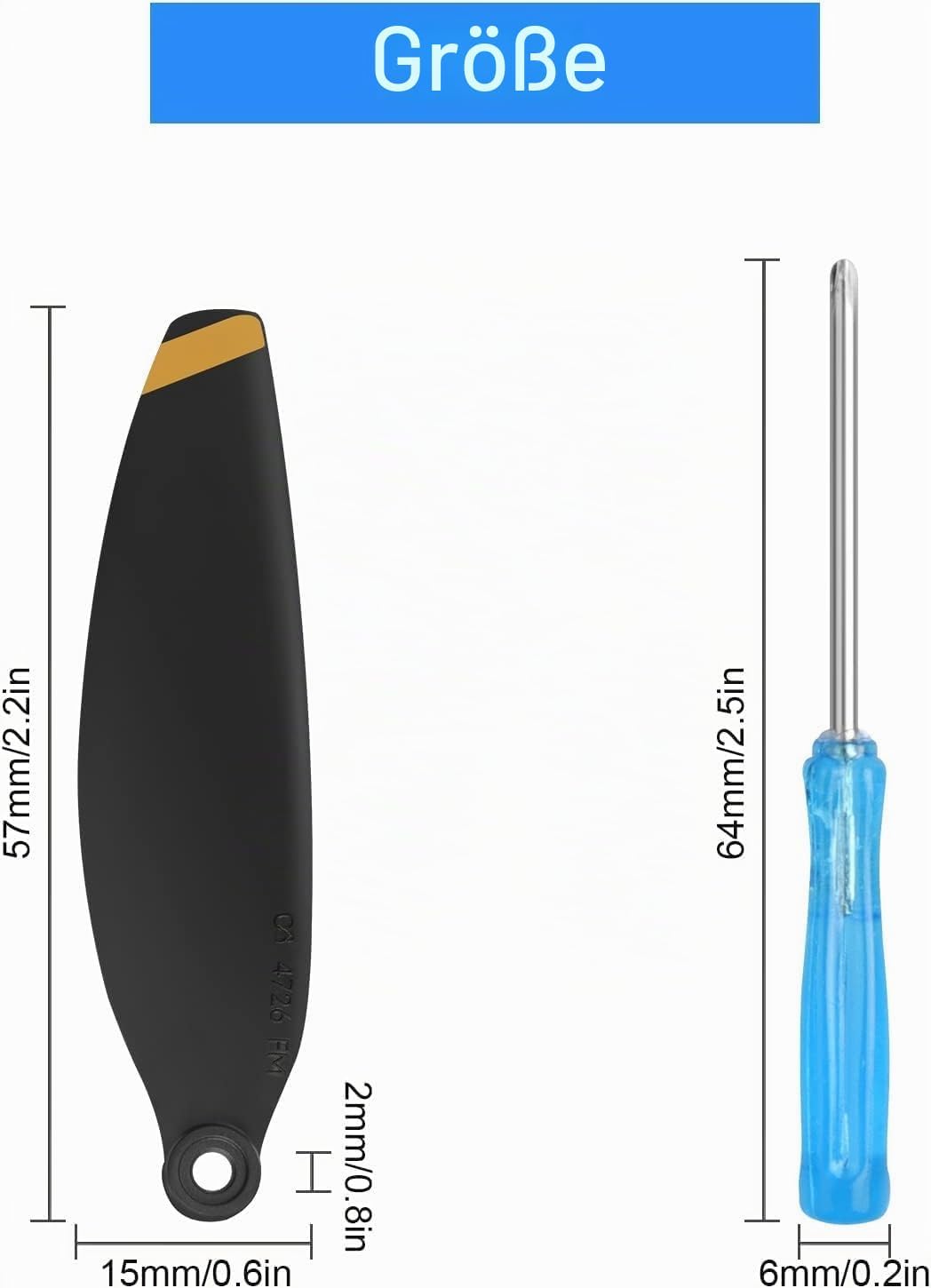 Propeller für DJI Mini 4K/2/2 SE/SE Drohnen Ersatz Propeller Blätter Geräuscharm Flügel für DJI Mini