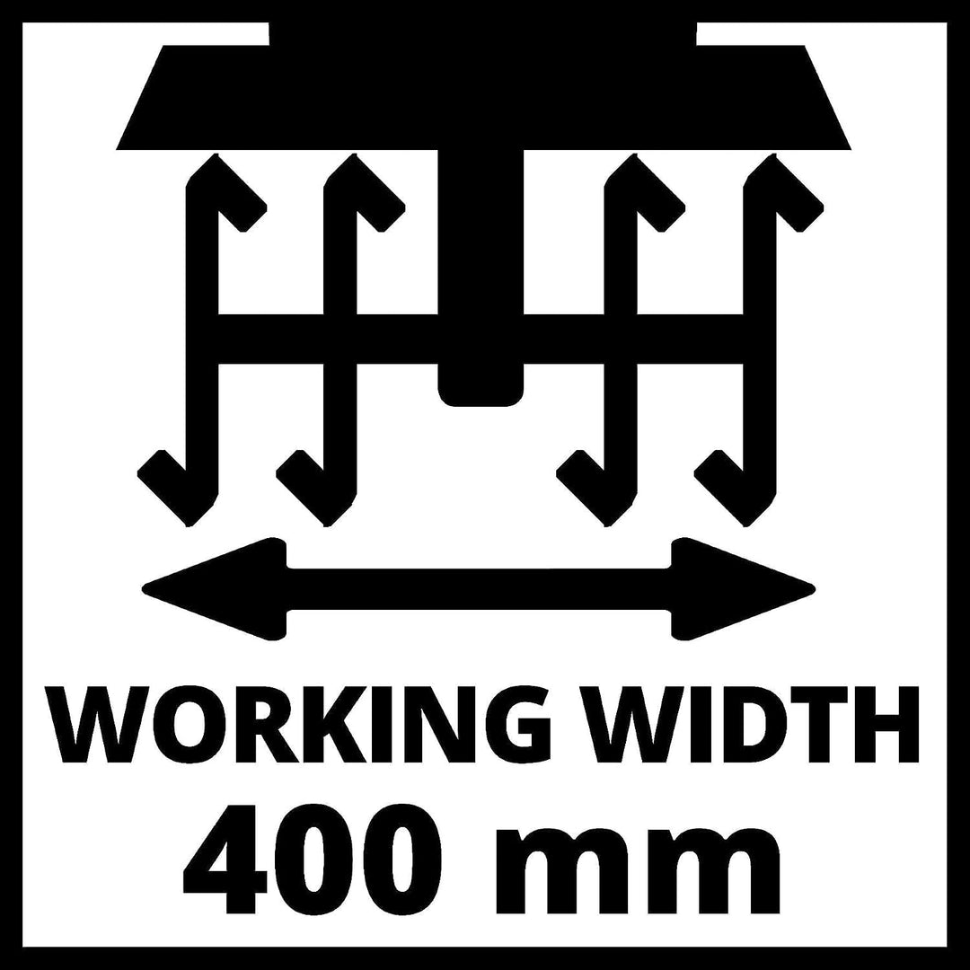 Einhell Elektro-Bodenhacke GC-RT 1440 M (1400 W, 40 cm Arbeitsbreite, 200 mm Arbeitstiefe, Reihensch