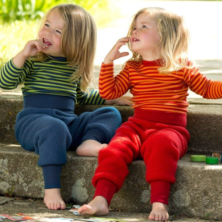Engel Baby Pulli, Wolle Seide, Natur, Gr. 62/68-110/116, 2 Farben 74-80 Kirschrot/Orange, 74-80 Kirs