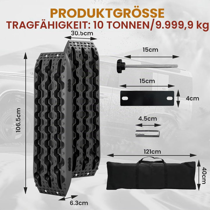 2 Stücke Sandbleche Sandboard SandbretterTraktionshilfe Anfahrhilfe Recovery Board Offroad Tracks Ge