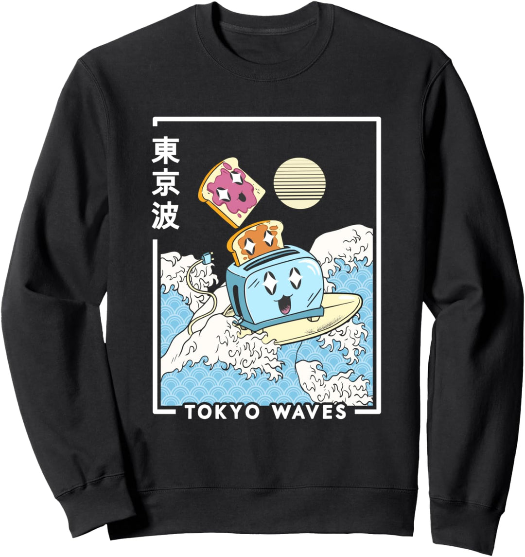 Toaster Peanut Butter Jelly Japanische Welle Kawaii Ästhetik Sweatshirt