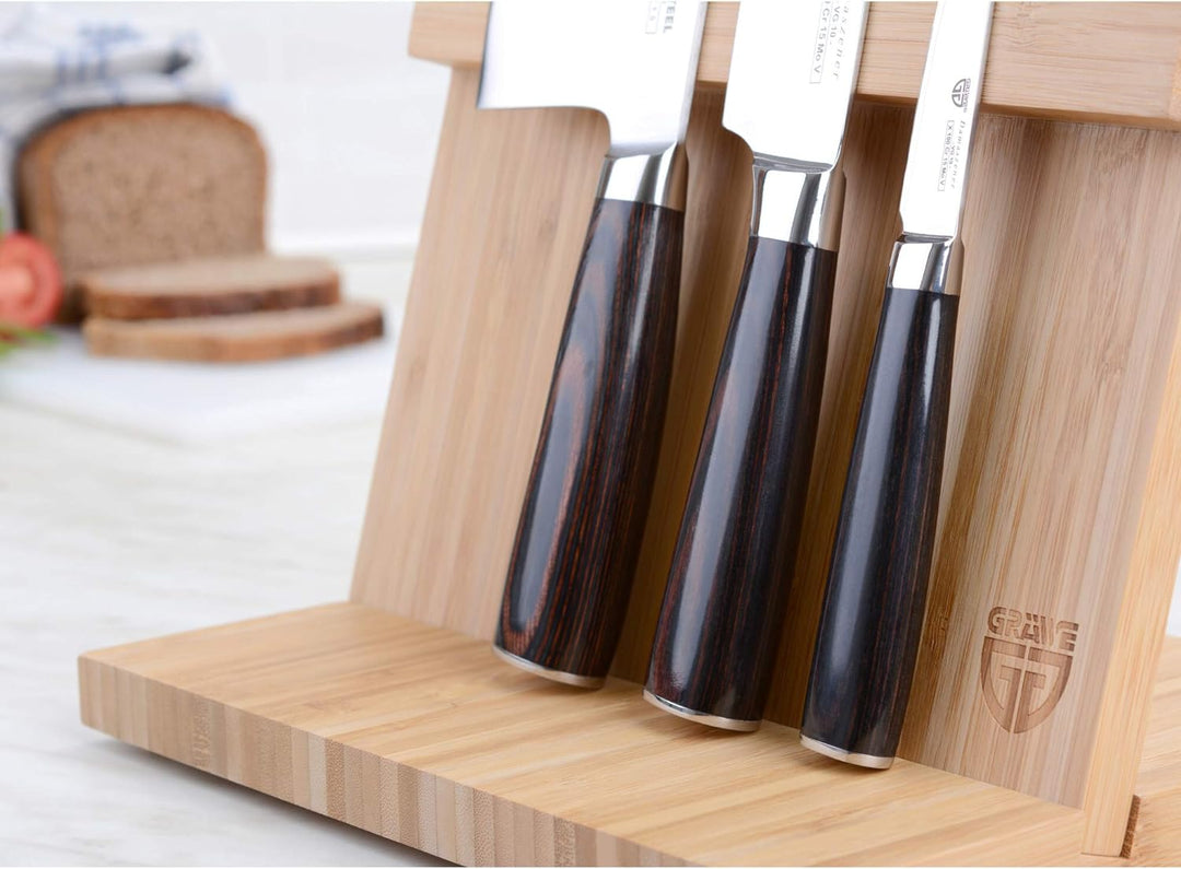 GRÄWE Magnet-Messerhalter aus Bambus