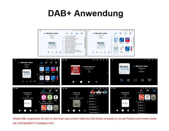 erisin ES394 DAB+ Digital Radio Box Audio Broadcasting Empfängerbox mit MCX Aerial Verstärker Antenn