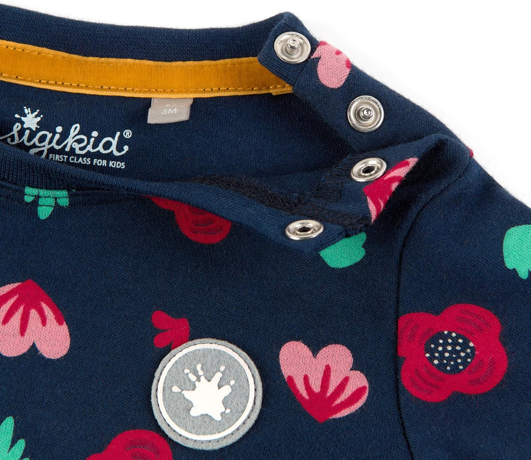 Sigikid Baby-Mädchen Langarmshirt aus Bio-Baumwolle T-Shirt