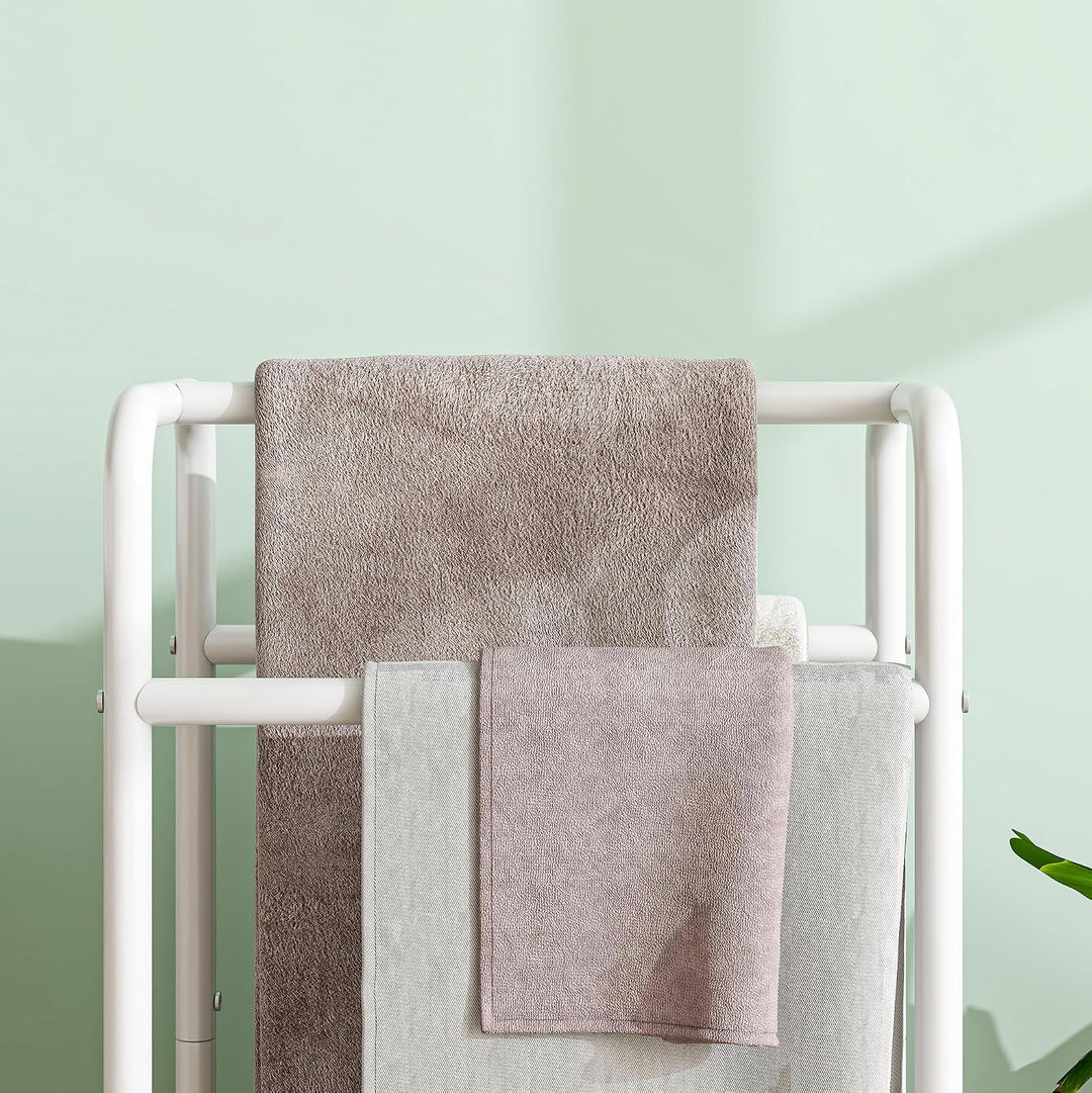 3-stufiger Handtuchhalter aus Metall, Kleiner freistehender Handtuchhalter für das Badezimmer, platz
