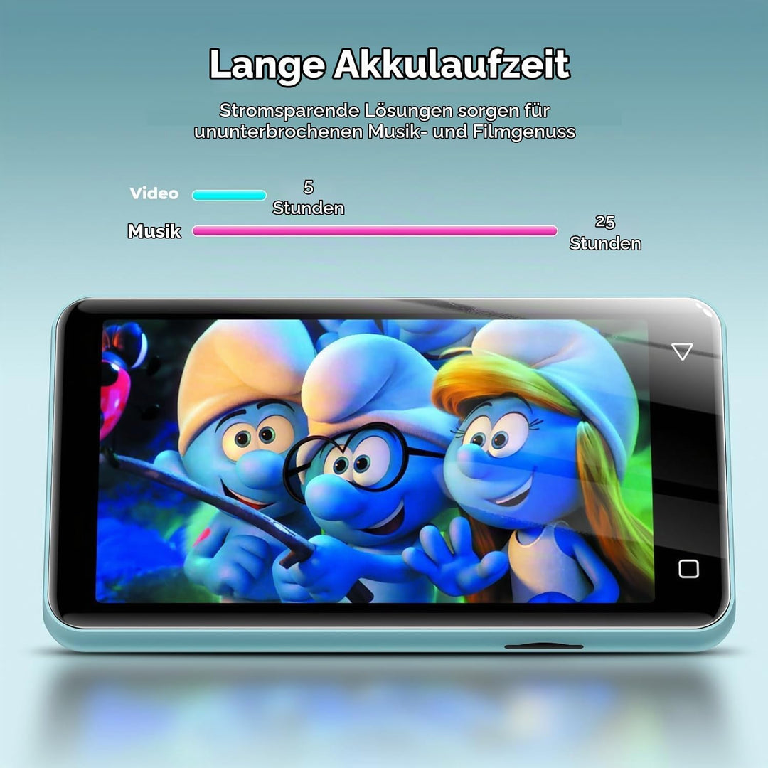 innioasis 16 GB MP3-Player mit Bluetooth und WLAN, MP3-Player, Apple Music, 4 Zoll Touchscreen, Andr