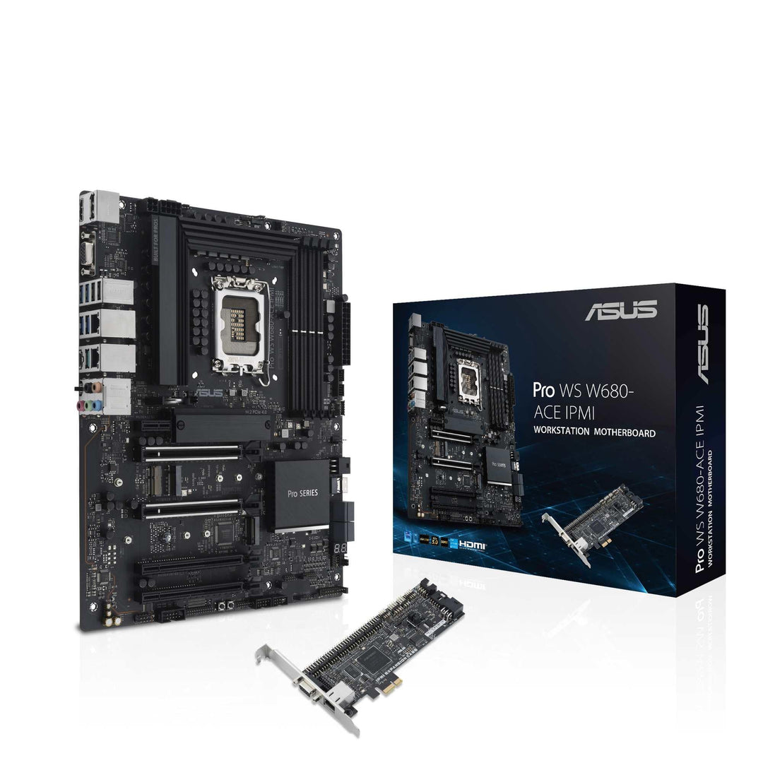 ASUS Pro WS W680-ACE IPMI Workstation Mainboard Sockel Intel LGA 1700 (ATX-Mainboard, PCIe 5.0, DDR5