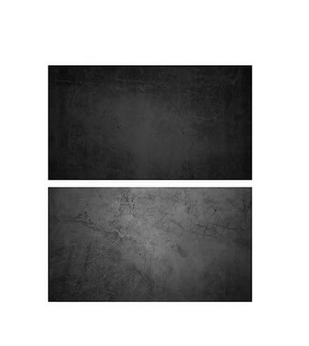 Selens 56x88cm 2in1 Hintergrund Schwarzer Zement Flatlay Tischplatte Fotografie Doppelseitiger Hinte