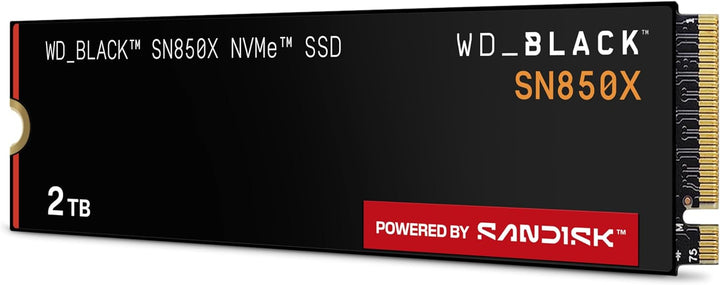 WD_BLACK SN850X NVMe SSD 2 TB interne SSD (Gaming Speicher, PCIe Gen4-Technologie, Lesen 7.300 MB/s,