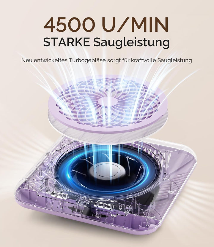 MelodySusie Professioneller Nagelstaubsauger 4500 U/MIN Starker Vakuum Ventilator Staubabsaugung für