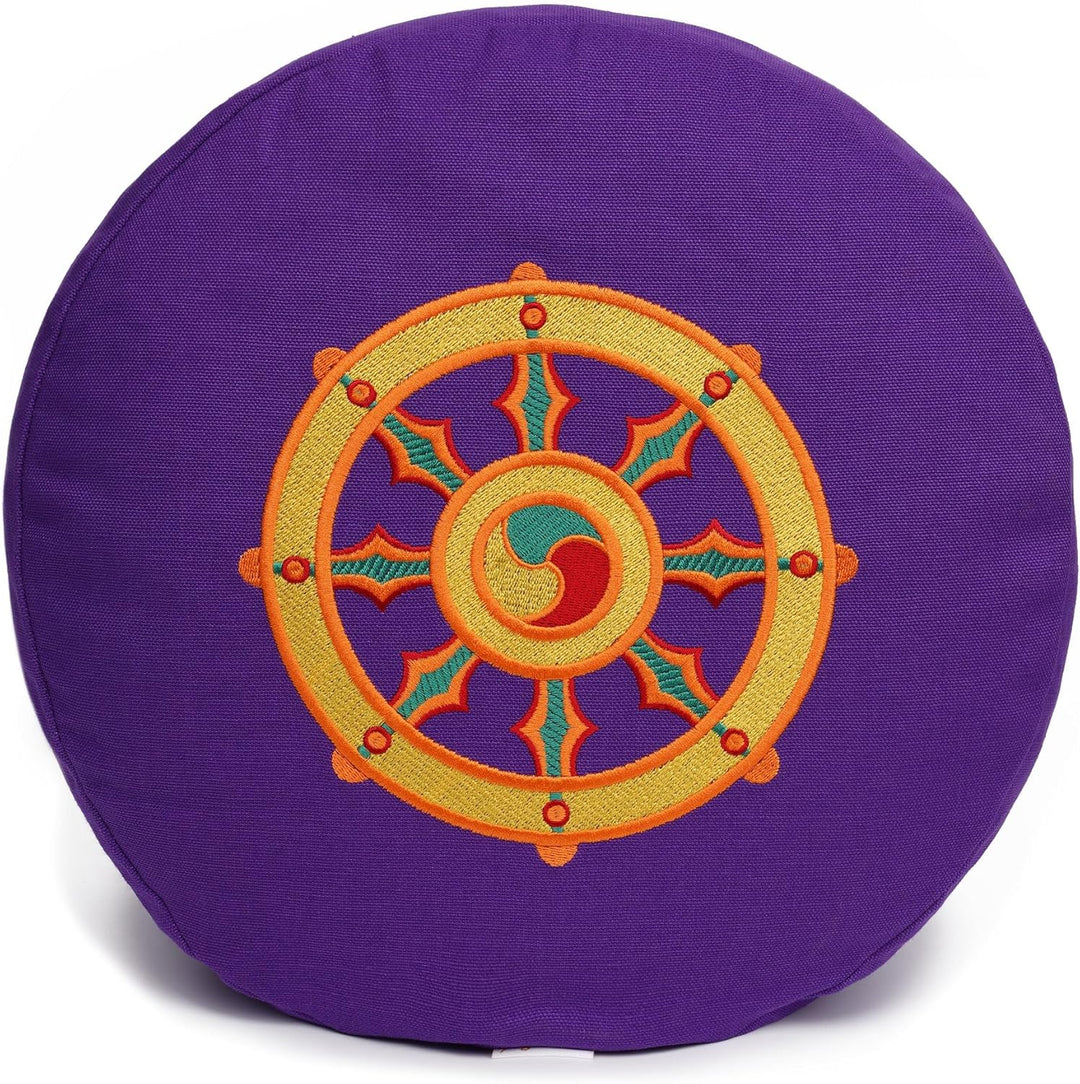Yogabox Meditationskissen Glückssitz® Rondo Dharmarad Violett, Violett