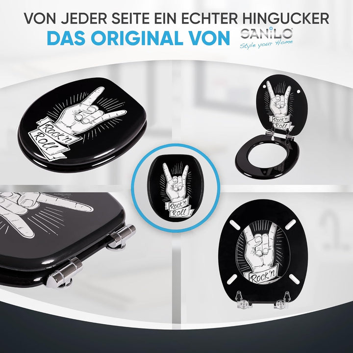 Sanilo WC Sitz mit Absenkautomatik, viele schöne Toilettendeckel zur Auswahl, hochwertige und stabil
