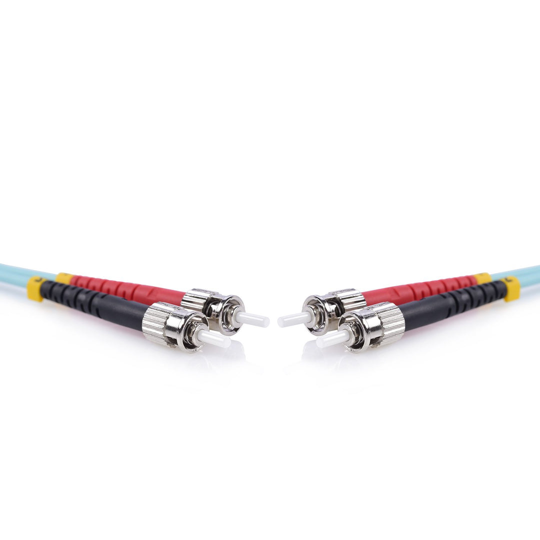 TPFNet Premium 5er Pack 5m LWL Glasfaser Fiber Patchkabel Multimode Kabel ST/ST OM3 Duplex 50/125µm