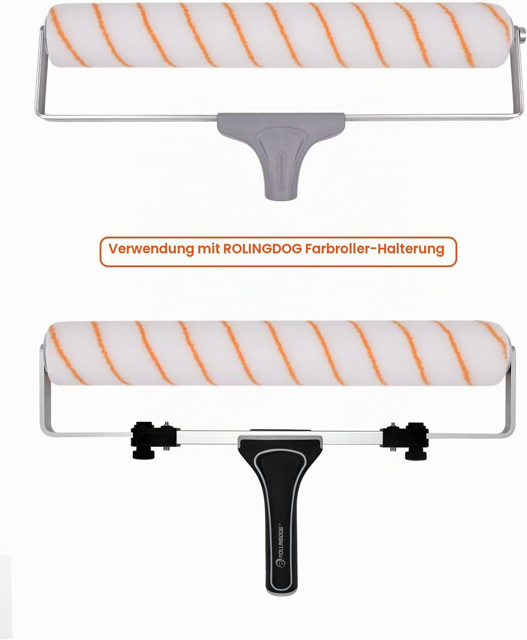 ROLLINGDOG gross Farbrollerabdeckung für Decken, Wände, Böden, Decks, Malerei, 45,7 cm, 3 Stück 1/2"