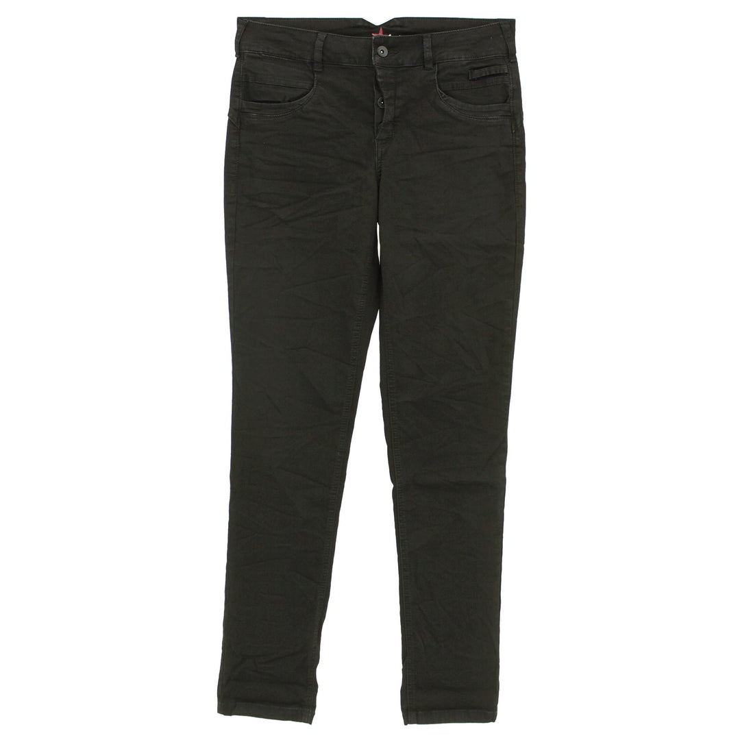 Buena Vista Damen Jeans Hose Bali Gabardine Stretch Black XXS Schwarz, XXS Schwarz