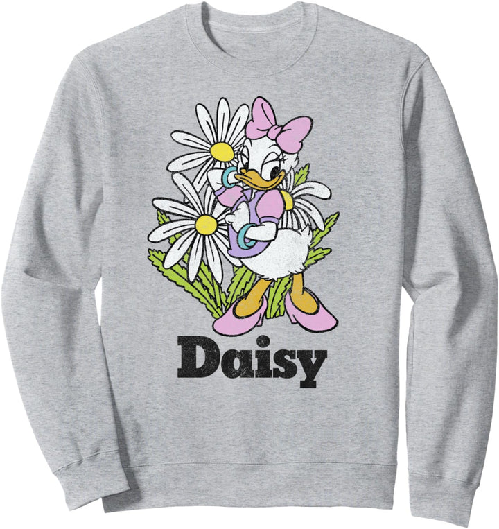 Disney Mickey And Friends Daisy Duck Floral Portrait Sweatshirt