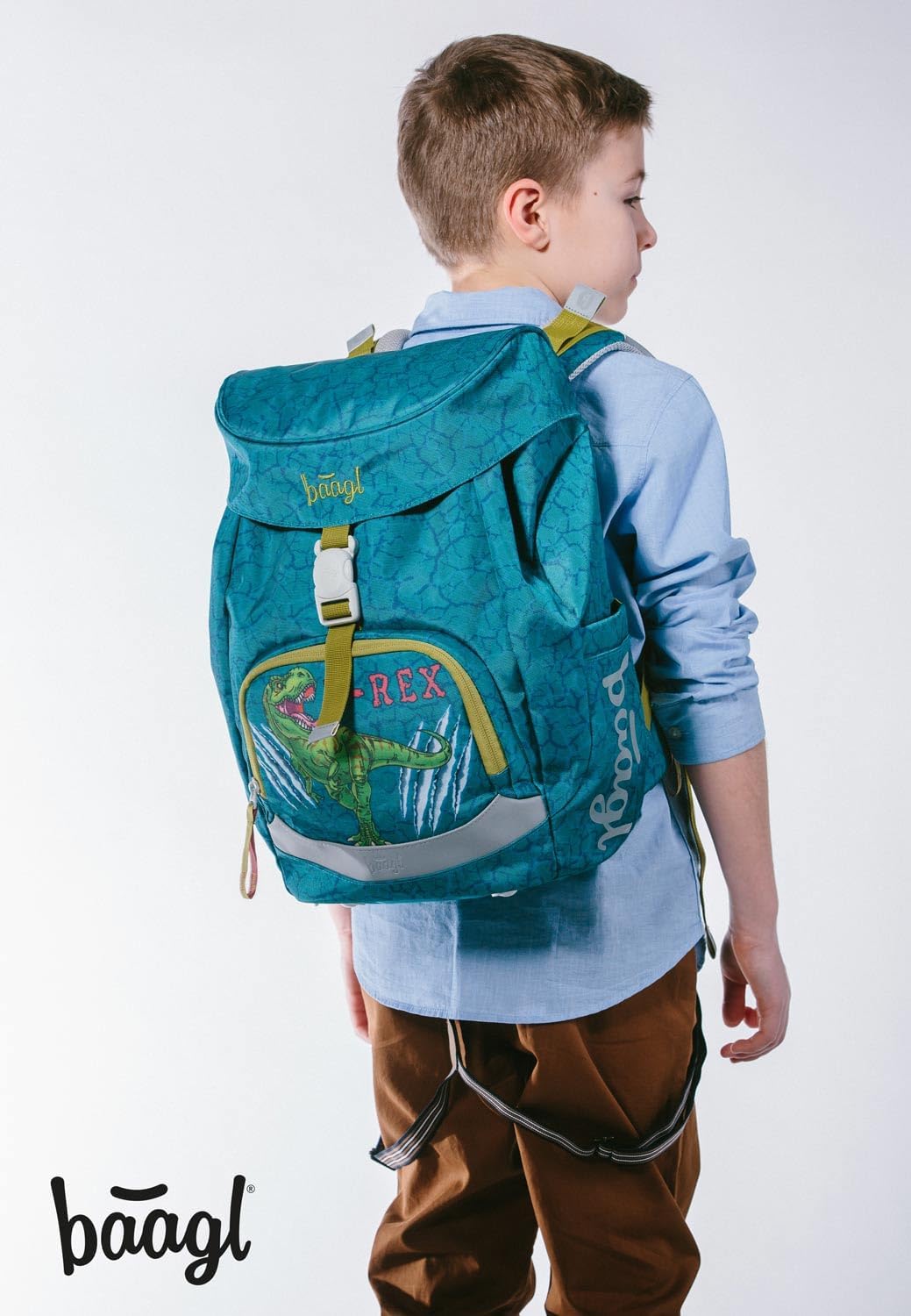 Baagl Schulranzen für 1. Klasse Jungen, Airy Schulrucksack, Ultraleicht Schule Tasche Kinder, Schult