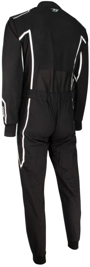 Speed Kartoverall Neptun Schwarz Weiss, Grösse:4XL