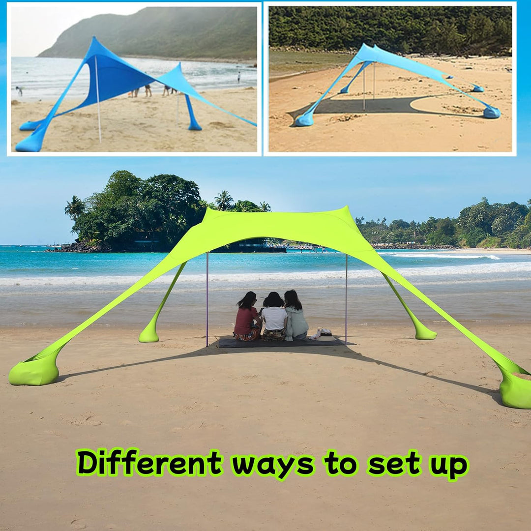 Strand Schatten Zelt Markise 4-5 Personen Strand Sonnencreme wasserdichte leichte Blockierung und el