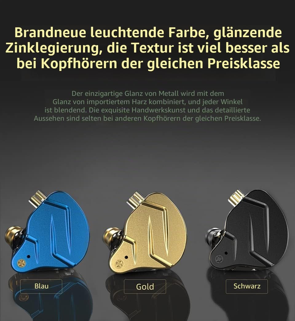 CCA KZ ZSN Pro X In Ear Kopfhörer 1BA 1DD Stereo Earbuds Kopfhörer HiFi Sport Gaming 3.5 mm Wagenheb