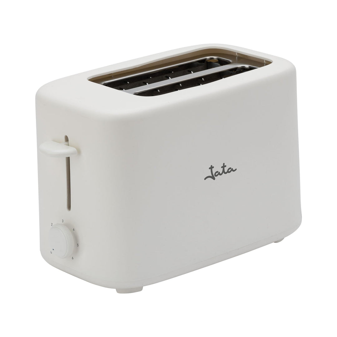 JATA JETT1048 Toaster mit 2 extra breiten Schlitzen, 6 Bräunungsstufen, Schutzdeckel, Krümelschublad