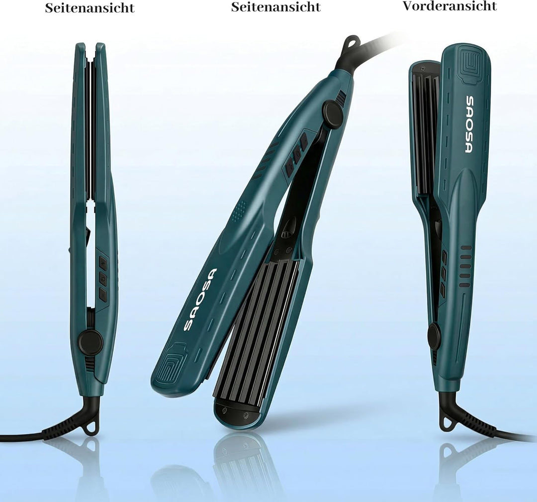 Kreppeisen für die Haare SAOSA Keramik Crimping iron for Hair Glätteisen Haarglätter Kreppeisen und