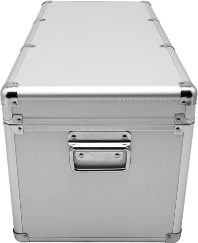 Aluminium-Rahmenkoffer Transport-Box, Koffer in Silber mit 54 Liter Volumen 054 Liter Silber, 054 Li