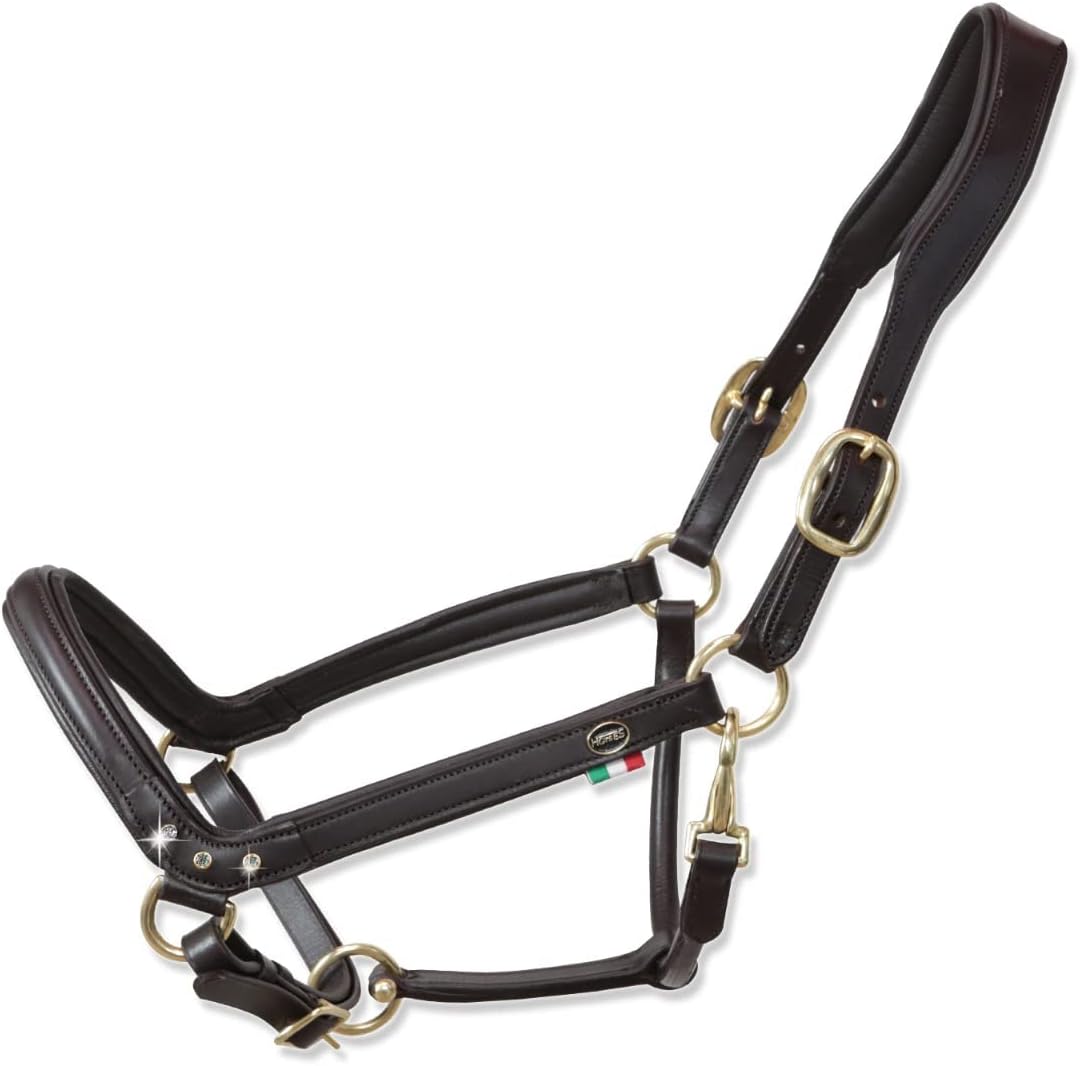 Horses, Lederhalfter Tasting Anatomic, Komfortables Halfter zum Führen des Pferdes an der Hand oder