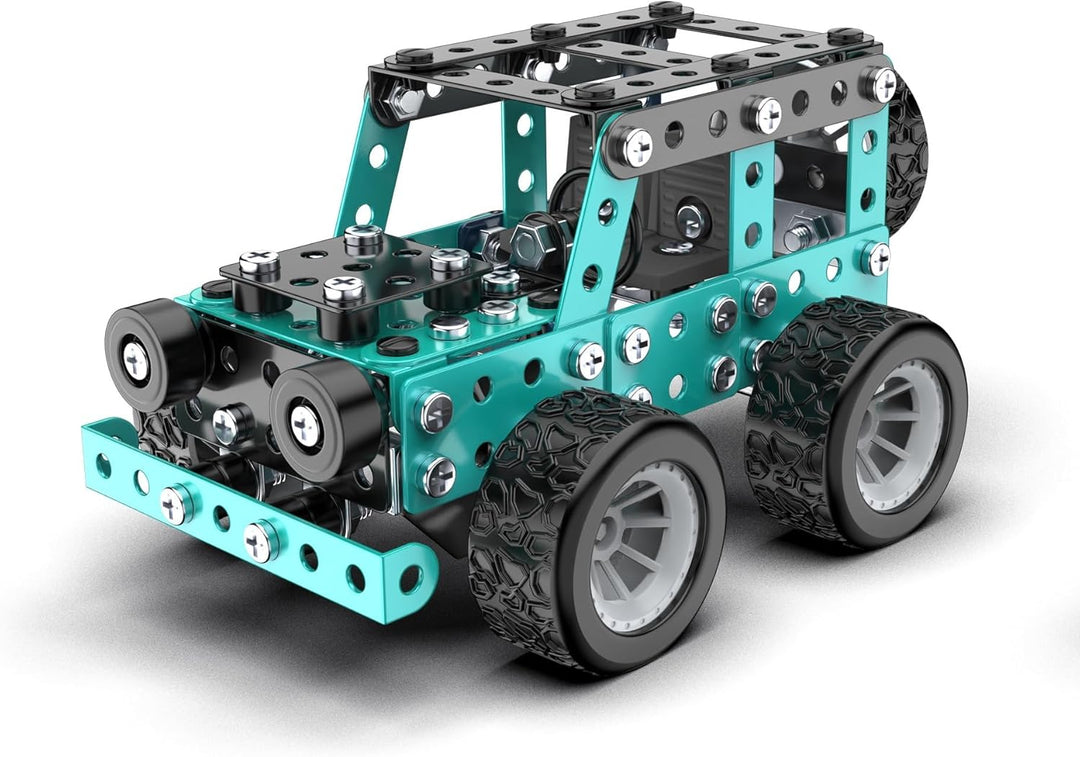 Metal Model Kit STEM Projects Jeep Vehicle Build Your own kit for Boys and Girls from 8 Years of Age