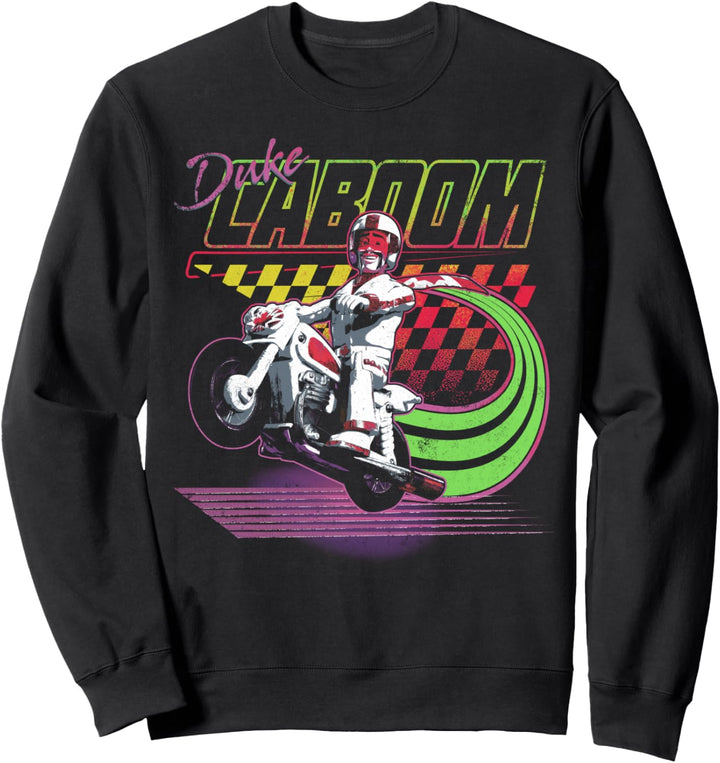 Disney Pixar Toy Story 4 Duke Caboom Retro Poster Sweatshirt